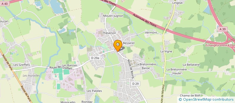 localisation de l'entreprise SCI CG à VIRIAT