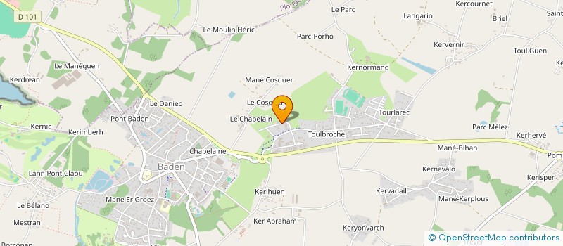 localisation de l'entreprise SCI CG 56  BADEN