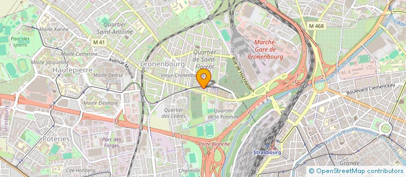 localisation de l'entreprise SCI CG/AW  STRASBOURG