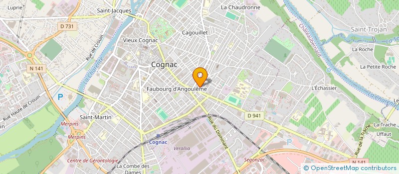 localisation de l'entreprise SCI CG COCO CITY à COGNAC