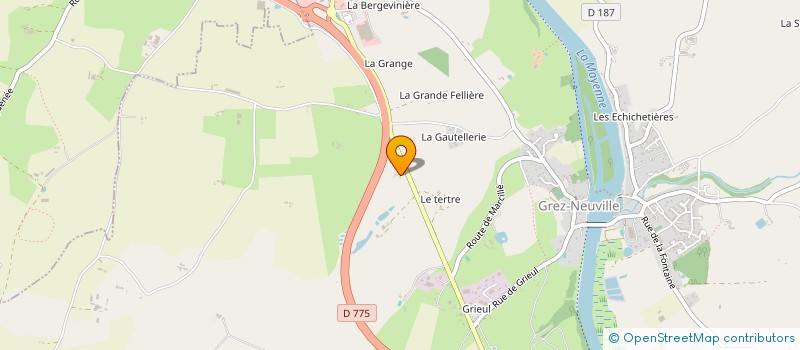 localisation de l'entreprise SCI CG DURANTIERE à GREZ-NEUVILLE