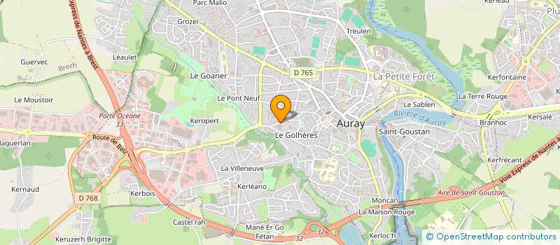 localisation de l'entreprise SCI CG IMMO à AURAY