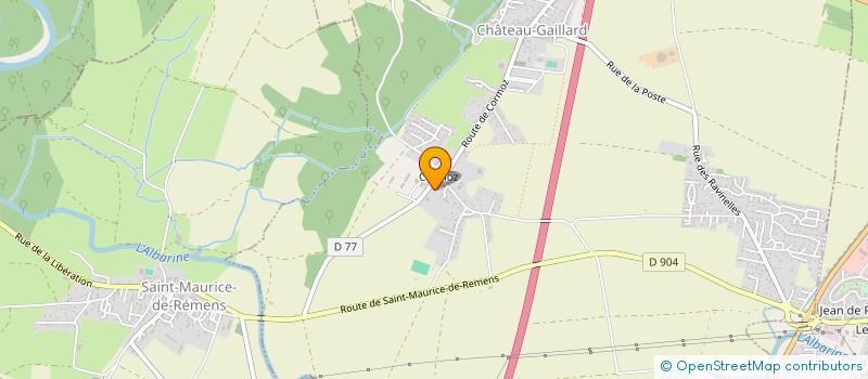 localisation de l'entreprise SCI CG2F à CHATEAU-GAILLARD
