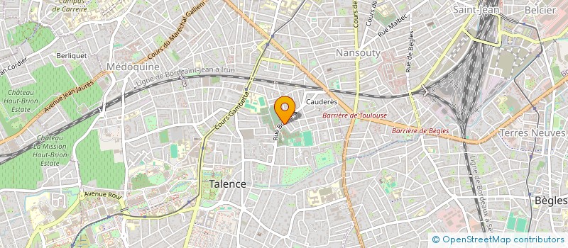 localisation de l'entreprise SCI CG2P  TALENCE