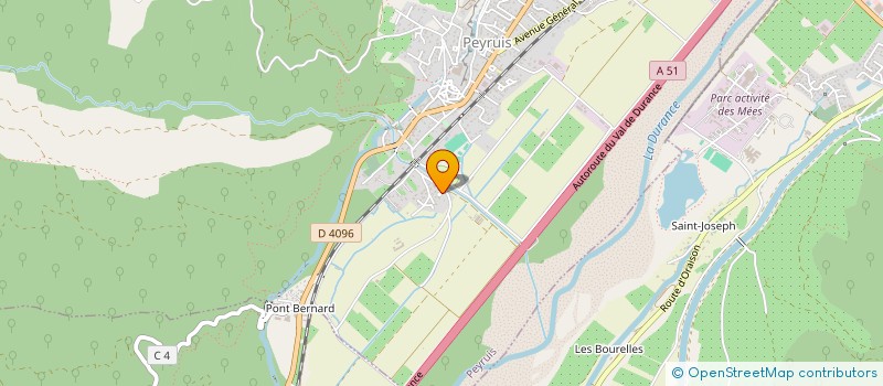 localisation de l'entreprise SCI CGA  PEYRUIS