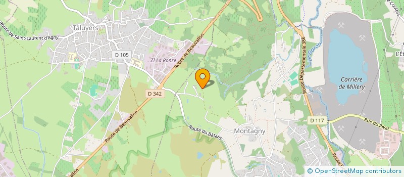 localisation de l'entreprise SCI CGA 98  MONTAGNY