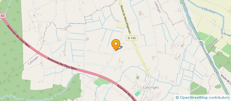 localisation de l'entreprise SCI CGAF  CALONGES