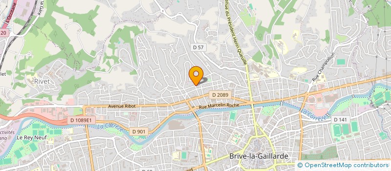 localisation de l'entreprise SCI CGB  BRIVE-LA-GAILLARDE