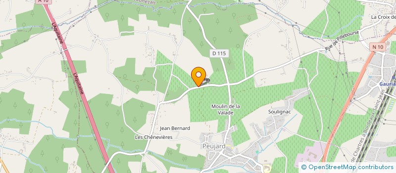 localisation de l'entreprise SCI CGBEJ  PEUJARD