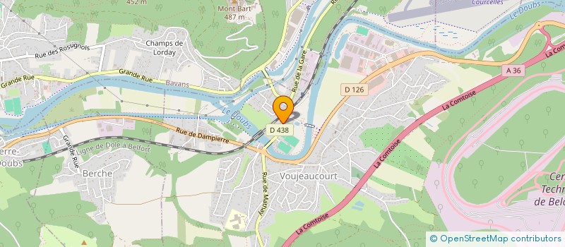 localisation de l'entreprise SCI CGC  VOUJEAUCOURT