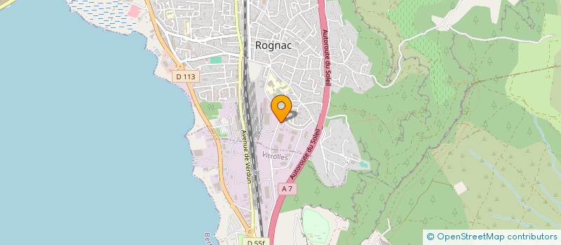 localisation de l'entreprise SCI CGDEP  ROGNAC