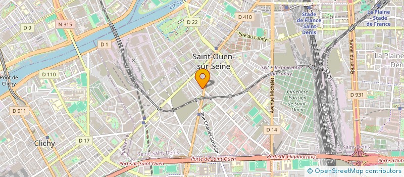 localisation de l'entreprise SCI CGE 17 ADELINE CAMILLE à SAINT-OUEN-SUR-SEINE