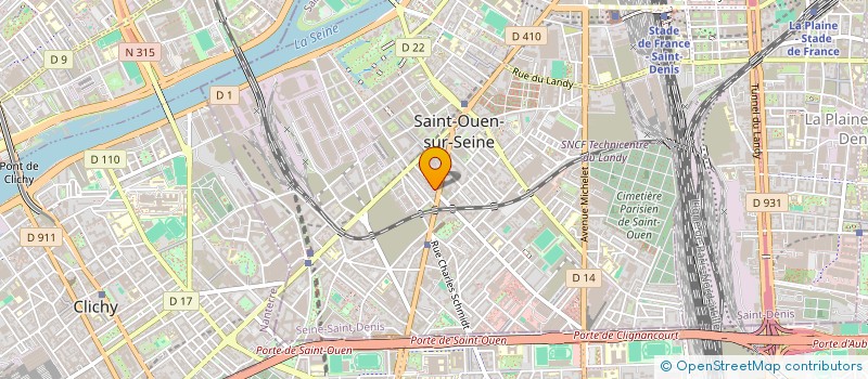 localisation de l'entreprise SCI CGE 2 ALFRED à SAINT-OUEN-SUR-SEINE