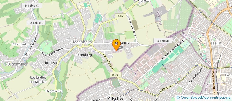 localisation de l'entreprise SCI CGG  HEGENHEIM