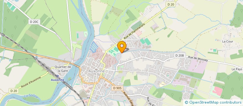 localisation de l'entreprise SCI CGH  AUXONNE