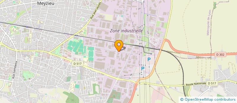 localisation de l'entreprise SCI CGI  MEYZIEU