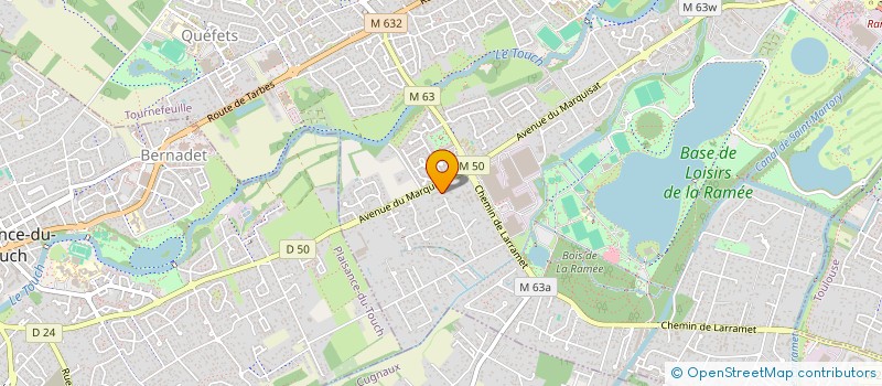 localisation de l'entreprise SCI CGIM  TOURNEFEUILLE