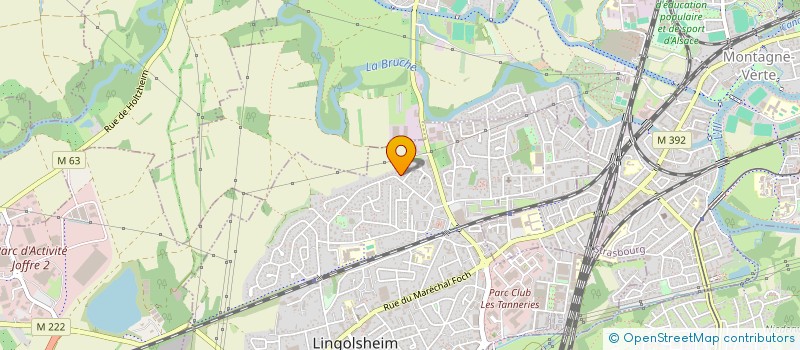 localisation de l'entreprise SCI CGJ  LINGOLSHEIM