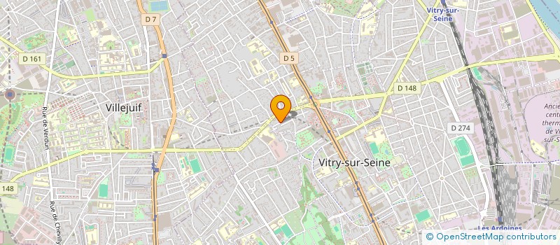 localisation de l'entreprise SCI CGJA  VITRY-SUR-SEINE