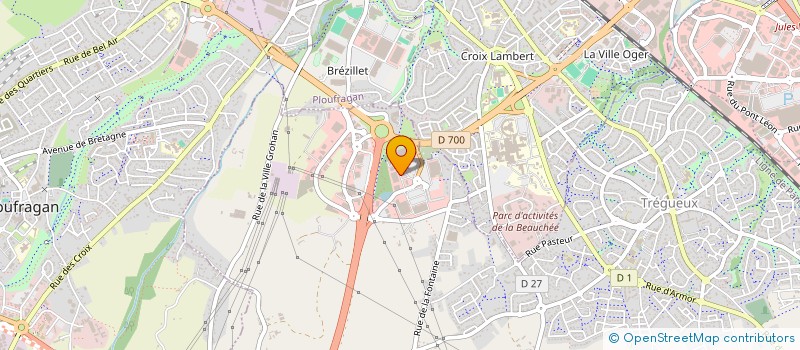 localisation de l'entreprise SCI CGM  TREGUEUX