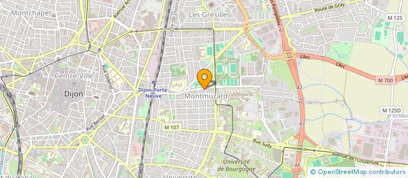 localisation de l'entreprise SCI CGM MONTSOURIS à DIJON