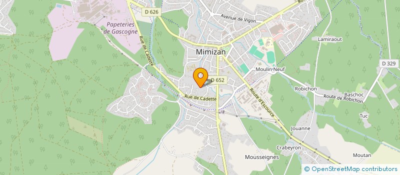 localisation de l'entreprise SCI CGN OCEAN  MIMIZAN