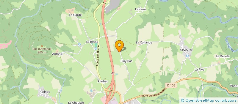 localisation de l'entreprise SCI CGNL IMMO  YSSINGEAUX