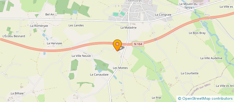 localisation de l'entreprise SCI CGO  TREMOREL