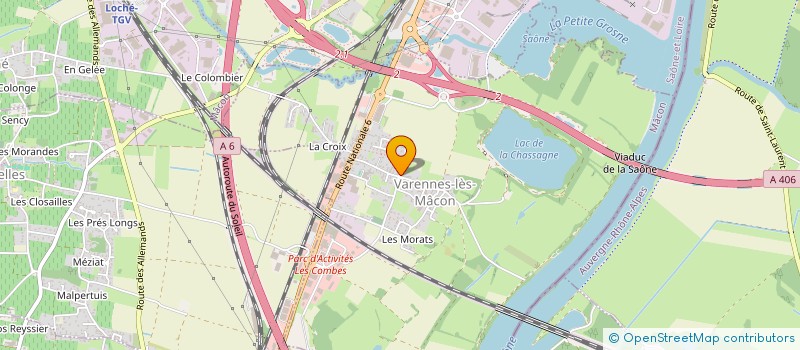 localisation de l'entreprise SCI CGR à VARENNES-LES-MACON