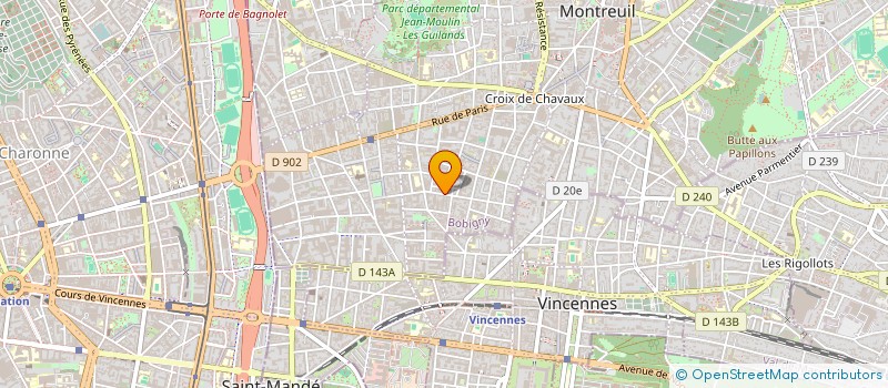 localisation de l'entreprise SCI CGRD à MONTREUIL