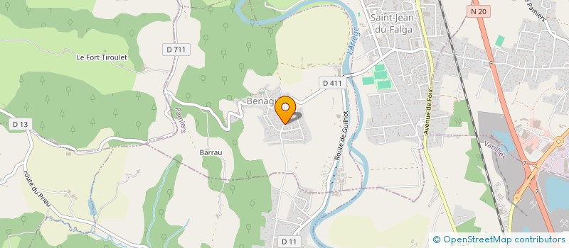 localisation de l'entreprise SCI CGTP à BENAGUES