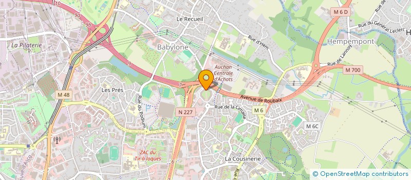 localisation de l'entreprise SCI CH-DH à VILLENEUVE-D'ASCQ