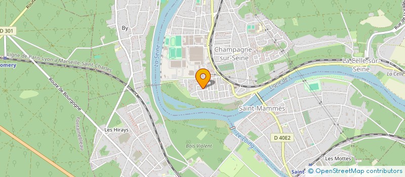 localisation de l'entreprise SCI CH DI  CHAMPAGNE-SUR-SEINE