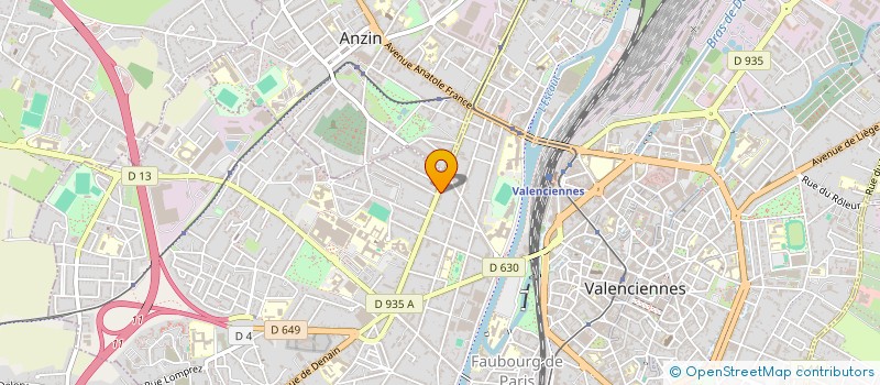 localisation de l'entreprise SCI CH-IMMO  VALENCIENNES