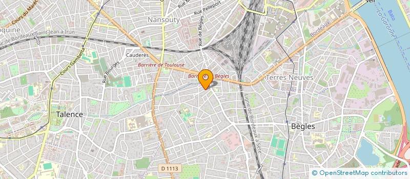 localisation de l'entreprise SCI CH IMMOBILIER à BEGLES