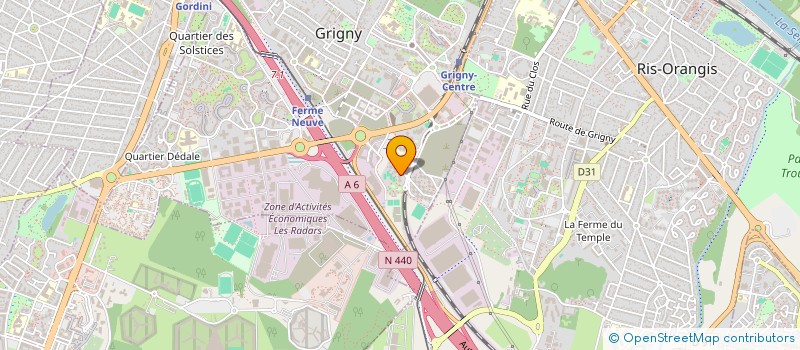 localisation de l'entreprise SCI CH.J.  GRIGNY