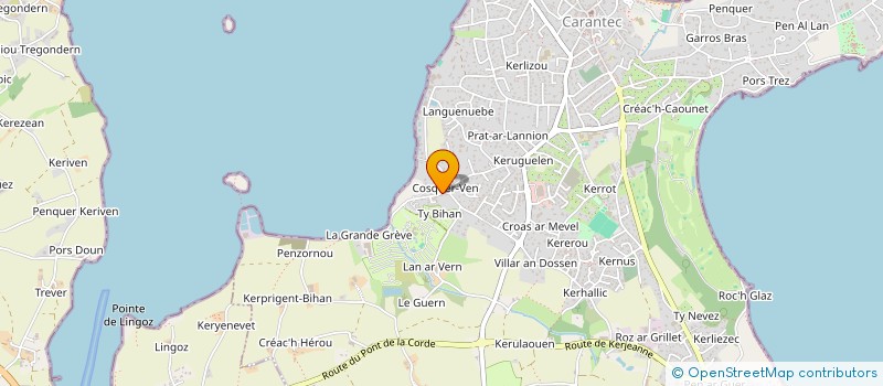 localisation de l'entreprise SCI CH LE GUENNEC  CARANTEC