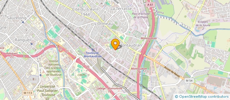 localisation de l'entreprise SCI CH NGEN  TOULOUSE
