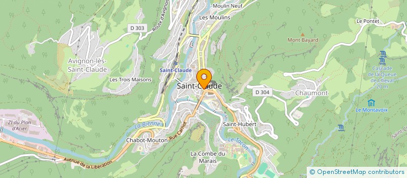 localisation de l'entreprise SCI CH2  SAINT-CLAUDE