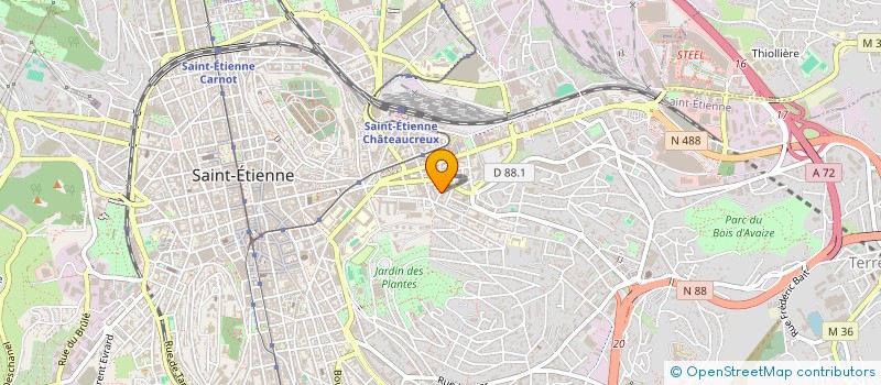 localisation de l'entreprise SCI CH2N  SAINT-ETIENNE