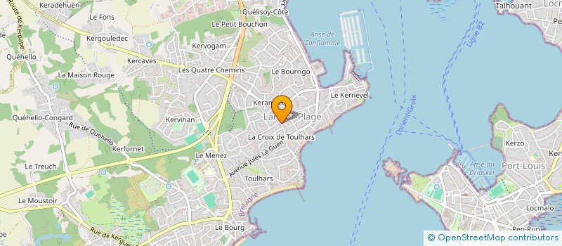 localisation de l'entreprise SCI CHA-LOU ET CIE  LARMOR-PLAGE