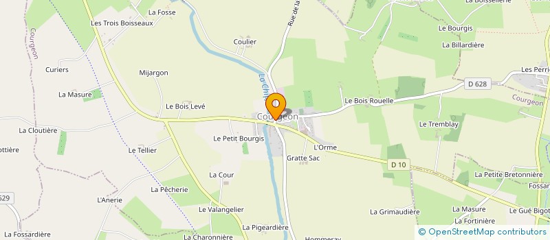 localisation de l'entreprise SCI CHA THO BERT à COURGEON