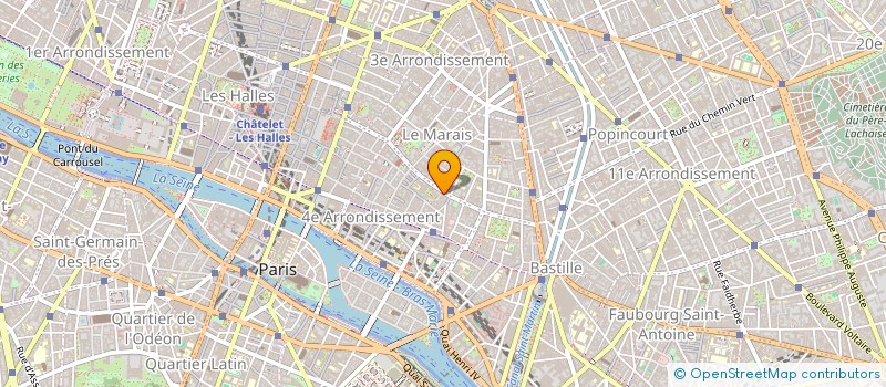localisation de l'entreprise SCI CHABADA à PARIS