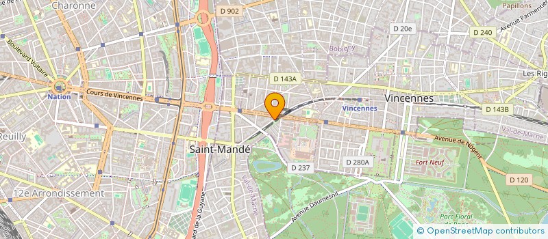 localisation de l'entreprise SCI CHABADABADA à SAINT-MANDE