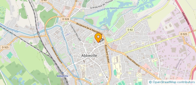 localisation de l'entreprise SCI CHABAILLE FRERES à ABBEVILLE