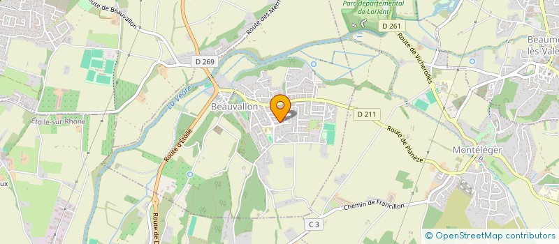 localisation de l'entreprise SCI CHABAL  BEAUVALLON