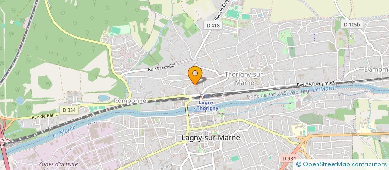 localisation de l'entreprise SCI CHABANNEAUX à POMPONNE