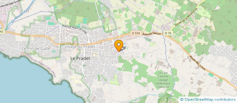 localisation de l'entreprise SCI CHABAS  LE PRADET