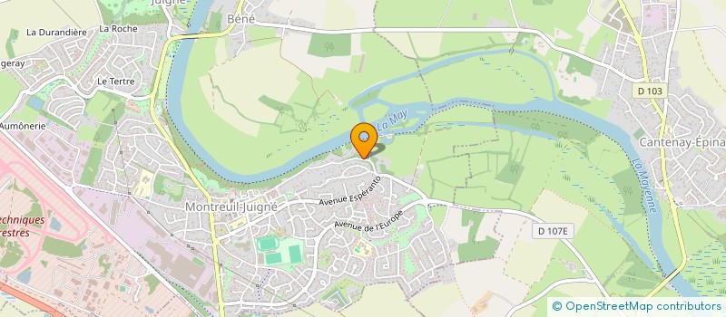 localisation de l'entreprise SCI CHABAS  MONTREUIL-JUIGNE