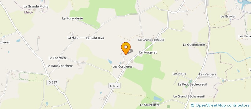 localisation de l'entreprise SCI CHABEAU  COSSE-LE-VIVIEN